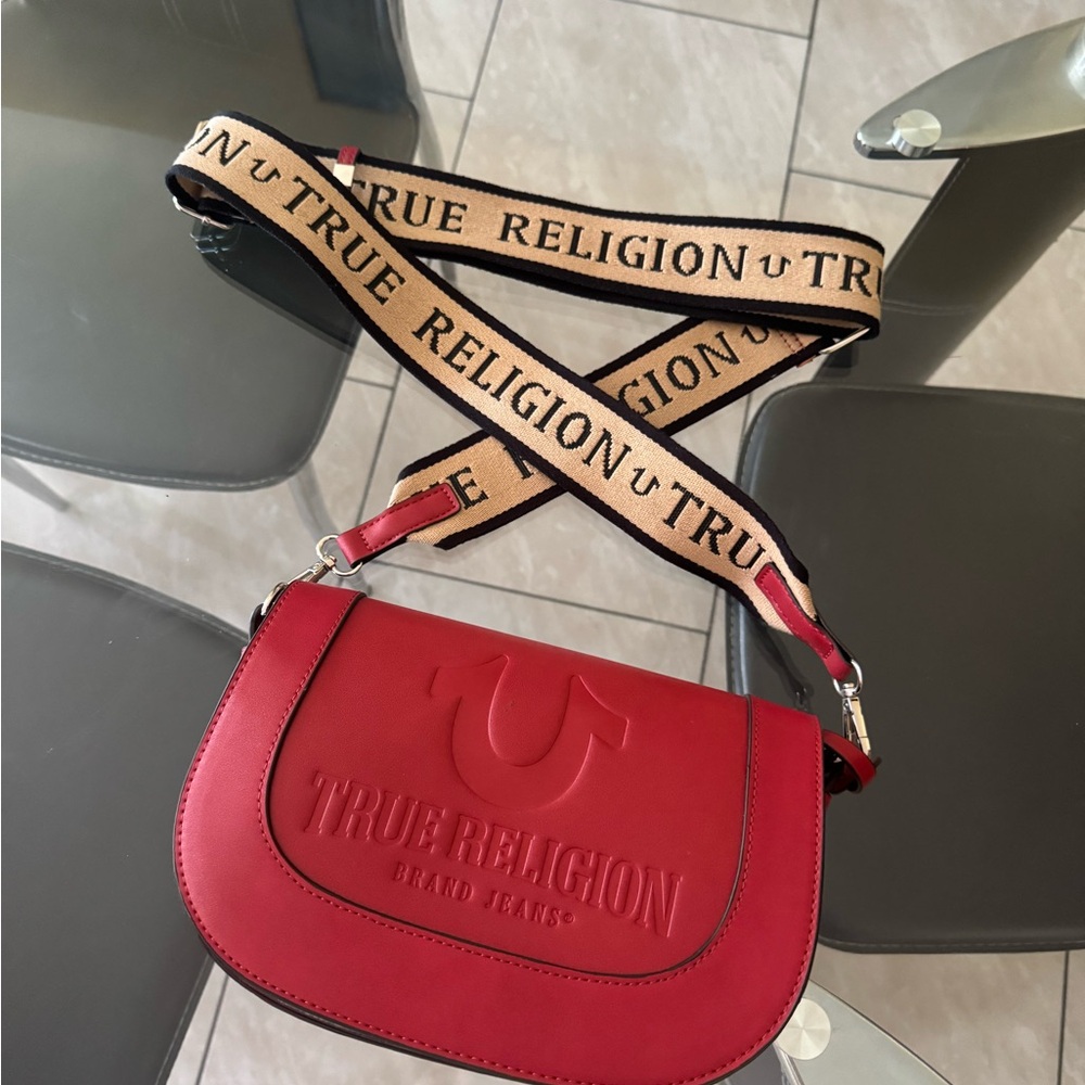 True Religion Red Crossbody Bag